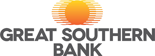 logo: great southern bank with yellow sun