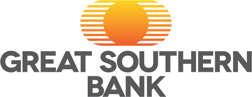 logo: great southern bank with yellow sun